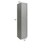 RTA Shale Grey Shaker 18" x 90" Utility Cabinet with 1 Roll Out Tray