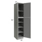 RTA Shale Grey Shaker 18" x 90" Utility Cabinet with 1 Roll Out Tray