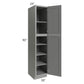 RTA Shale Grey Shaker 18" x 90" Utility Cabinet