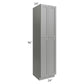 RTA Shale Grey Shaker 24" x 96" Utility Cabinet