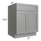 RTA Shale Grey Shaker 27" Base Cabinet with 1 Roll Out Tray