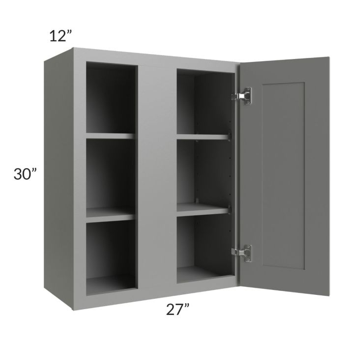 RTA Shale Grey Shaker 27" x 30" Blind Corner Wall Cabinet