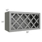 RTA Shale Grey Shaker 30" x 15" Lattice Wine Rack