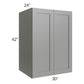 RTA Shale Grey Shaker 30" x 42" x 24" Split Pantry Wall Cabinet