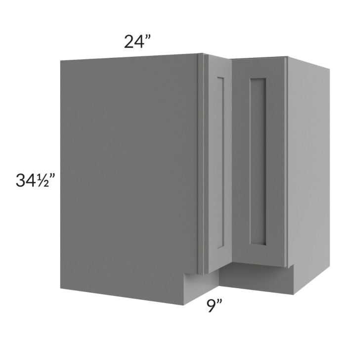 RTA Shale Grey Shaker 33" Easy Reach Corner Base Cabinet