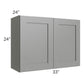RTA Shale Grey Shaker 33" x 24" x 24" Refrigerator Wall Cabinet
