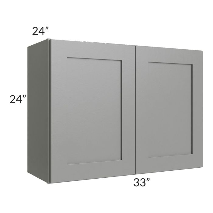 RTA Shale Grey Shaker 33" x 24" x 24" Refrigerator Wall Cabinet