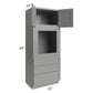 RTA Shale Grey Shaker 33" x 84" Universal Oven Cabinet