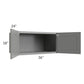 RTA Shale Grey Shaker 36" x 18" x 24" Refrigerator Wall Cabinet