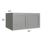 RTA Shale Grey Shaker 36" x 18" x 24" Refrigerator Wall Cabinet