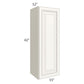 RTA Signature Vanilla Glaze 15" x 42" Wall Cabinet with Mullion Glass Door