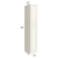 RTA Signature Vanilla Glaze 15" x 90" Wall Pantry with 4 Roll Out Trays