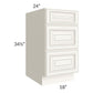 RTA Signature Vanilla Glaze 18" Drawer Base Cabinet