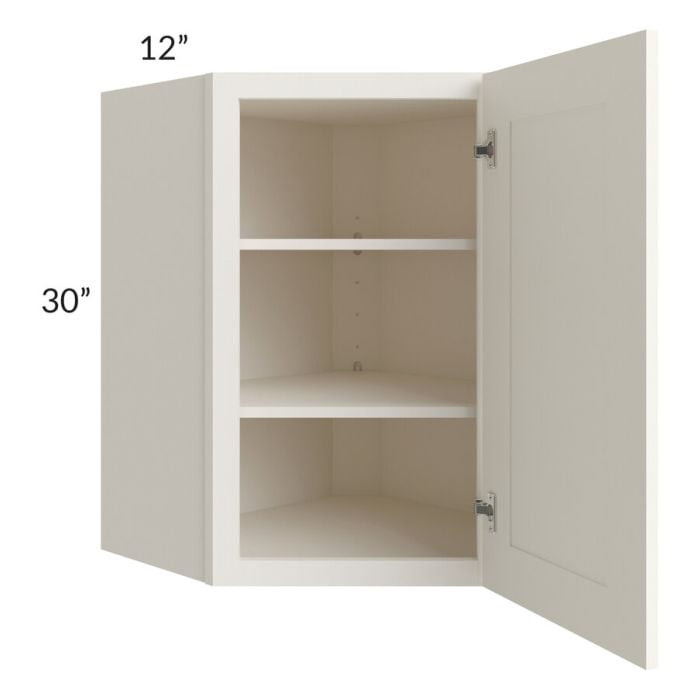 RTA Signature Vanilla Glaze 24" x 30" Wall Diagonal Corner Cabinet