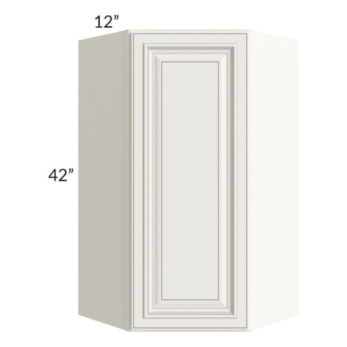 RTA Signature Vanilla Glaze 24" x 42" Wall Diagonal Corner Cabinet