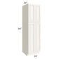 RTA Signature Vanilla Glaze 24" x 84" Wall Pantry with 4 Roll Out Trays