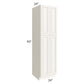 RTA Signature Vanilla Glaze 24" x 90" Wall Pantry with 1 Roll Out Tray