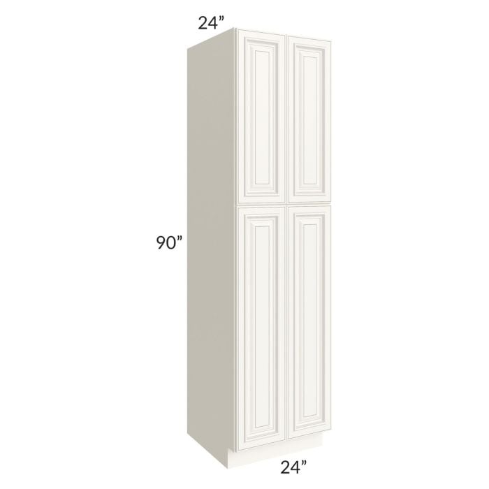 RTA Signature Vanilla Glaze 24" x 90" Wall Pantry with 1 Roll Out Tray