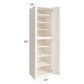 RTA Signature Vanilla Glaze 24" x 96" Wall Pantry with 1 Roll Out Tray
