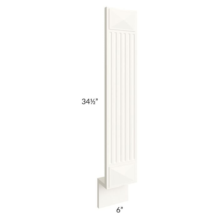 RTA Signature Vanilla Glaze 3" Fluted Decorative Base Filler