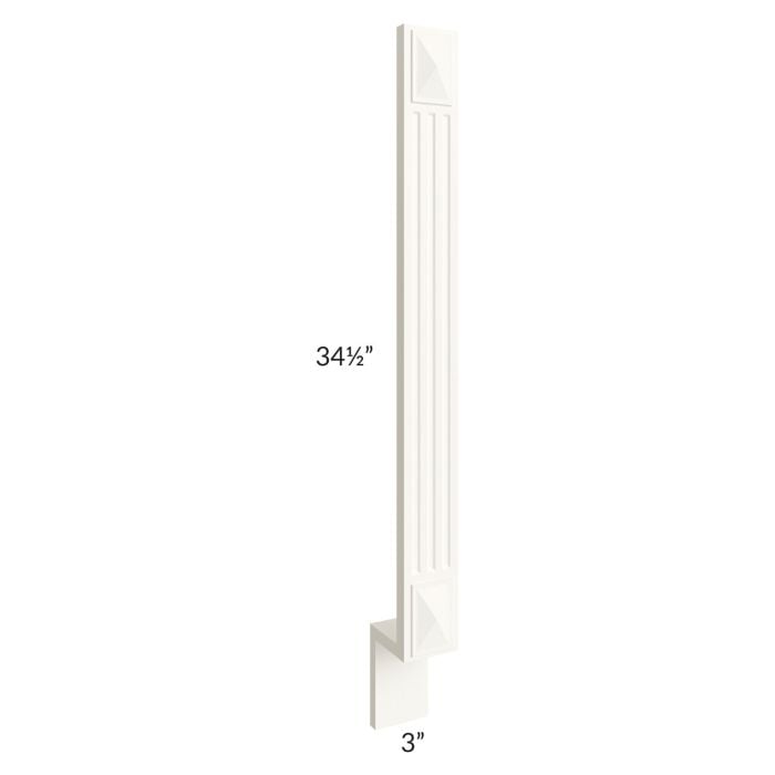 RTA Signature Vanilla Glaze 3" Fluted Decorative Base Filler