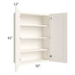 RTA Signature Vanilla Glaze 30" x 42" Wall Cabinet with Mullion Glass Door