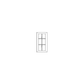 RTA Signature Vanilla Glaze 36" x 30" Mullion Glass Door Only with Glass Included