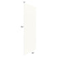 RTA Signature Vanilla Glaze 36" x 96" Finished Back Panel - Cut in Half