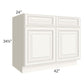RTA Signature Vanilla Glaze 42" Sink Base Cabinet