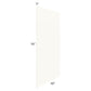 RTA Signature Vanilla Glaze 48" x 96" Finished Back Panel - Cut in Half