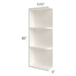 RTA Signature Vanilla Glaze 5" x 30" Wall End Shelf Cabinet