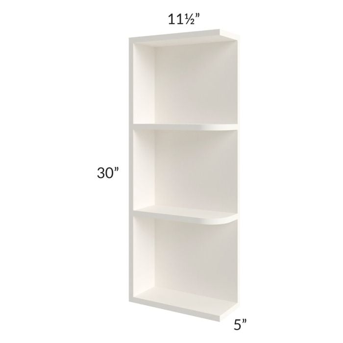RTA Signature Vanilla Glaze 5" x 30" Wall End Shelf Cabinet