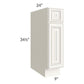 RTA Signature Vanilla Glaze 9" Base Cabinet with 2 Decorative End Panels