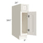 RTA Signature Vanilla Glaze 9" Base Cabinet with 2 Decorative End Panels