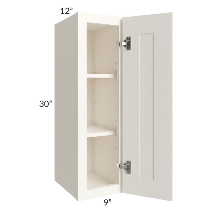 RTA Signature Vanilla Glaze 9" x 30" Wall Cabinet with 2 Decorative End Panels