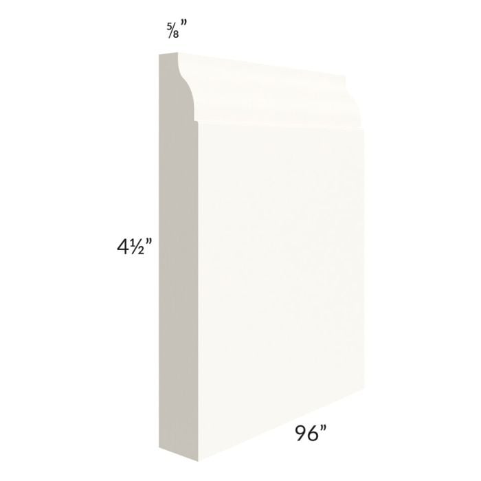 RTA Signature Vanilla Glaze 96" Base Board Molding - Cut Molding into a 5ft and 3ft section