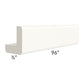RTA Signature Vanilla Glaze 96" Outside Corner Molding - Cut Molding into a 5ft and 3ft section