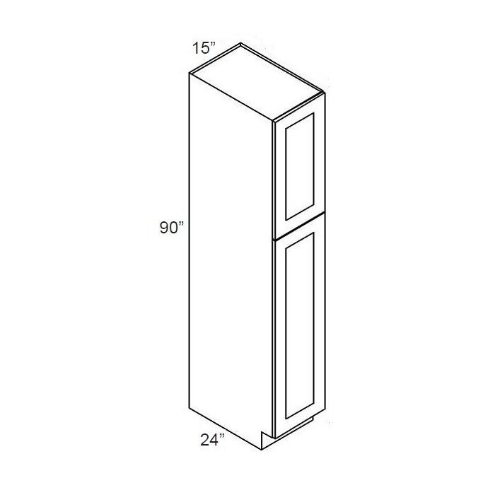 RTA Sky Blue Shaker 15" x 90" Wall Pantry