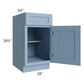 RTA Sky Blue Shaker 18" Base Cabinet with 1 Decorative End Panel