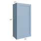 RTA Sky Blue Shaker 21" x 42" Wall Cabinet with 2 Decorative End Panels