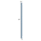 RTA Sky Blue Shaker 3" x 84" Decorative Half Leg