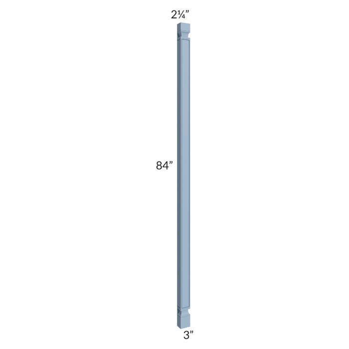 RTA Sky Blue Shaker 3" x 84" Decorative Half Leg