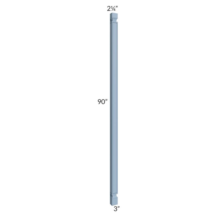 RTA Sky Blue Shaker 3" x 90" Decorative Half Leg