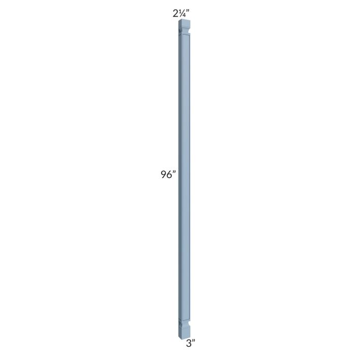 RTA Sky Blue Shaker 3" x 96" Decorative Half Leg