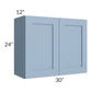 RTA Sky Blue Shaker 30" x 24" Wall Cabinet