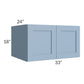 RTA Sky Blue Shaker 33" x 18" x 24" Wall Cabinet