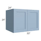 RTA Sky Blue Shaker 33" x 24" x 24" Wall Cabinet