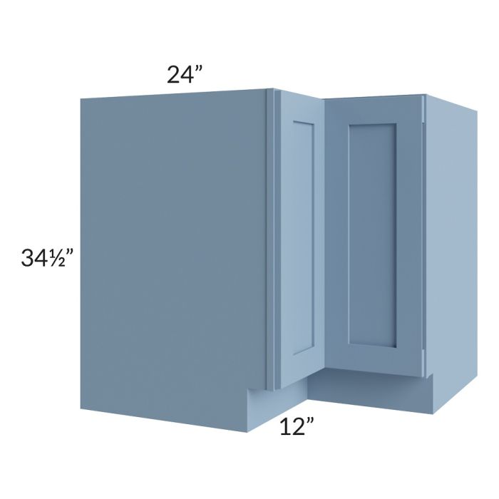 RTA Sky Blue Shaker 36" Lazy Susan Base Cabinet