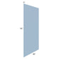 RTA Sky Blue Shaker 48" x 96" Finished Back Panel - Cut in Half
