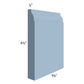 RTA Sky Blue Shaker 96" Base Board Molding - Cut Molding into a 5ft and 3ft Sections
